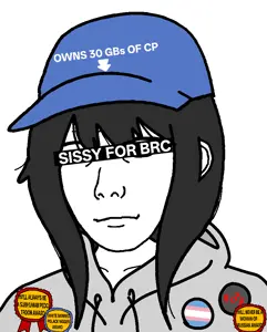qwarz atarz, kuzjak, 'p, 1soyjak, autism, award, black hair, blue cap, blue eyes, boymoder