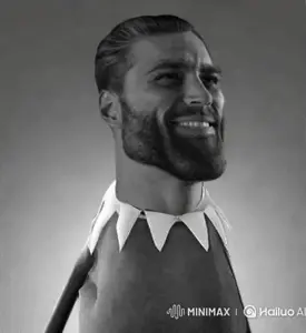gigachad, gigafly, kermit the frog, animal, back view, beard, black hair, bug, bugs, fly