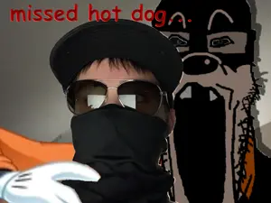 goofy, markiplier soyjak, 1soyjak, bald, black eyes, black hair, clothes, dark eyes, front view, glasses