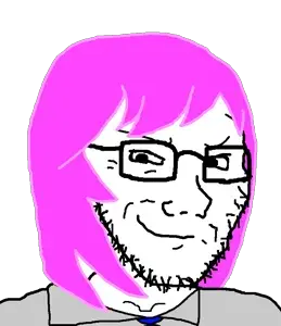 saltmii, soyak, soyak (smug), blush, closed mouth, clothes, glasses, hair, looking at you, medium hair