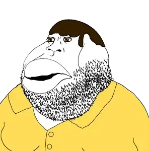 meximutt, bantujeet, bantumutt, bantunigger, 1soyjak, beard, big lips, brown eyes, brown hair, chin