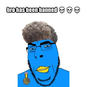cobson, ban images, 💀, 10 minutes on bald man with glasses website, 1soyjak, animal, award, ban, banned, beard