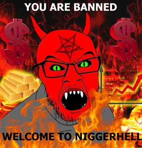feraljak, ban images, 1soyjak, ban, banned, beard, demon, dollar, glasses, gold