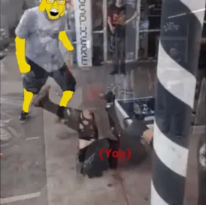 feraljak, jannyjak, ban images, 1soyjak, animated, assault, ban, banned, beard, glasses