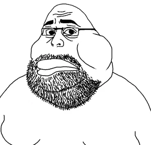 meximutt, obese chudnugget, neckbeard meximutt, obese chudnuggetmutt, fusionjaks, muttvariants from meximutt, 1soyjak, bald, beard, cheeks