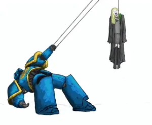 malfoid, bernd, hanging troonjak, troonjak, 1soyjak, ack, armor, blonde hair, crying, full body