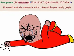 soyak, soyak (crying), amerimutt, 1soyjak, angry, animated, bald, black hair, brown skin, caillou