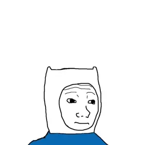 wojak, black eyes, closed mouth, clothes, finn, hat, neutral, no glasses, open eyes, portrait