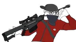 soyak, soyak (irritated), 50cal, accessory, angry, arm, backwards cap, bandana, barrett, barrett m82