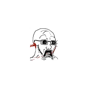 soyak, doctos, doctos, 1soyjak, animated, bleed, bleeding, blood, doctos eyes, ear
