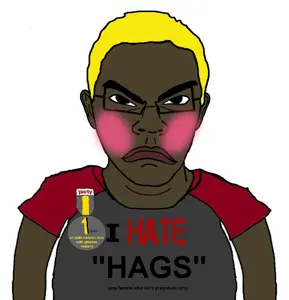 bu5tjak, leaky connor, hunky twink sex machine, 1 year on bald men with glasses website, 1soyjak, angry, award, black skin, blonde hair, blush