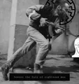 gigachad, soyak, 1nas, 1soyjak, ak-47, assault rifle, bald, beard, black and white, full body