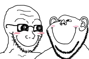 impish soyak ears, soyak, doctos, soyak (cheeky), are you soying what im soying, cheeky, fusionjaks, 1soyjak, bald, black eyes