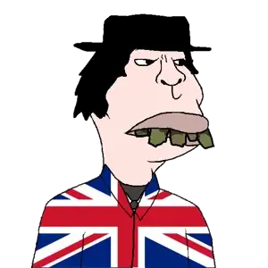 meximutt, brazilmutt, muttverse, 1soyjak, black eyes, britain, british, clothes, crooked teeth, hair