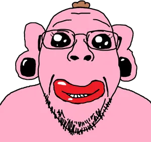 bernd, 1soyjak, brown hair, ear, earring, front view, ftm, glasses, hair, lips