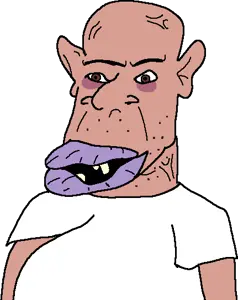 classic amerimutt, amerimutt, muttverse, 1nas, bald, big lips, brown eyes, buck teeth, clothes, ear