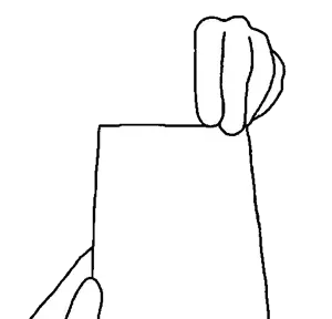 bartender, accessory, hand, no beard, no eyes, no glasses, no mouth, note, transparent background