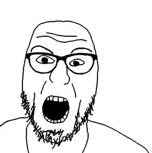 unknown, 1soyjak, bald, beard, eyebrows, glasses, looking at you, nuvariant, open mouth, soyjak
