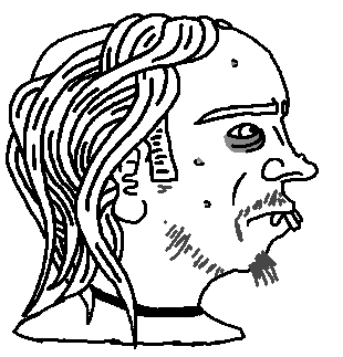 yes chad, 1nas, balding, beard, black eyes, buck teeth, cuck, hair, long hair, looking to the right