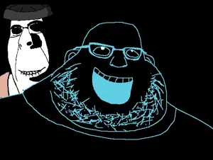 rapeson, soytan, cobson, incrediblegassyjak, hornyson, rapeson, 2soyjaks, ahegao, bald, black background