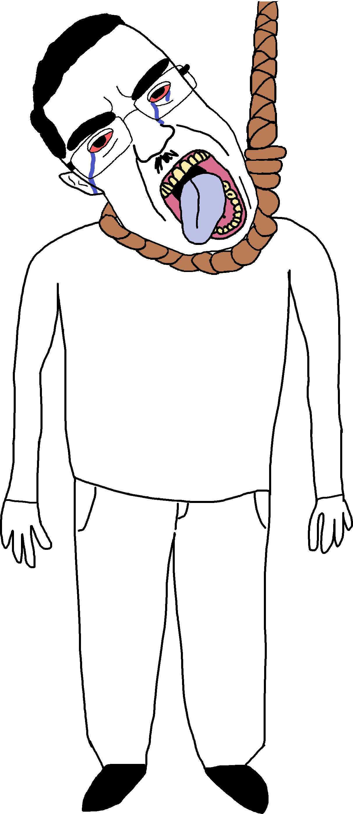 bernd, chudjak, hanging troonjak, patrick, troonjak, hanging soyjaks, 1soyjak, ack, black eyes, black hair