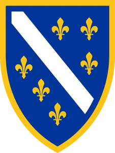 accessory, blue, bosnia, coat of arms, transparent background, yellow, olgol