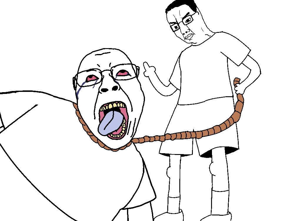 bernd, chudjak, chud's hitman, hanging soyjaks, 2soyjaks, ack, bald, black eyes, black hair, bloodshot eyes