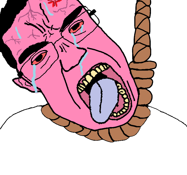 bernd, chudjak, patrick, pink rage, 1soyjak, ack, angry, black eyes, black hair, bloodshot eyes