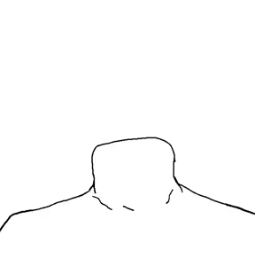 epsteinjak, accessory, bald, front view, headless, neck, no beard, no eyes, no glasses, no mouth