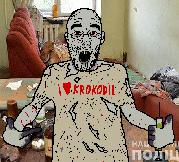 shirtjak, arm, bald, bloodshot eyes, bottle, chair, clothes, crackhouse, desomorphine, drug addict