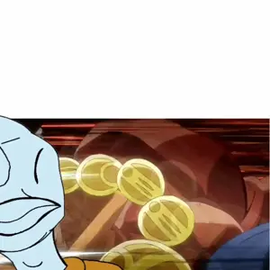 squidward tentacles, meximutt, brazilmutt, brazilmutt front, 1soyjak, anime, bald, blue skin, caption, closed eyes