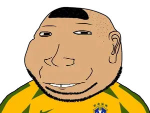 gapejak, massjak, wholesome soyjak, 1soyjak, 2002, 9, athlete, black eyes, black hair, brazil