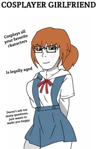 asuka langley soryu, soyak, soygirl, soygirlfriend, 1soyjak, almost full body, anime, anime girl, black eyes, bowtie