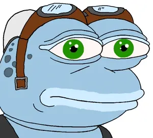 pepe, amphibian, animal, big lips, blue skin, closed mouth, crazy frog, frog, goggles, green eyes