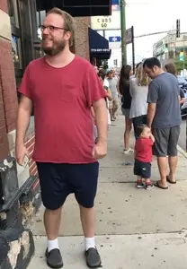 unknown, irl soyjaks, 1soyjak, balding, beard, brown hair, chapo trap house, clothes, ears, fat