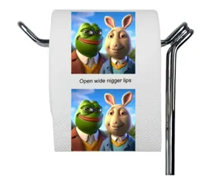 buster baxter, pepe, amphibian, animal, bald, big nigger lips, black eyes, blue shirt, brown eyes, bunny