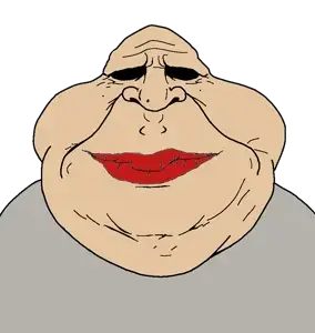 meximutt, muttvariants from meximutt, muttverse, bald, big lips, chainsmoker cat, cheeks, chin, closed mouth, color