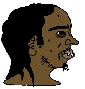 yes chad, 1nas, acne, balding, beard, black eyes, black hair, brown skin, buck teeth, cuck
