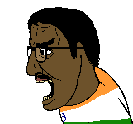 el perro rabioso, el perro chud, lado del perro rabioso, chuddified soyjaks, sidejaks, 1soyjak, angry, black eyes, black hair, brown skin