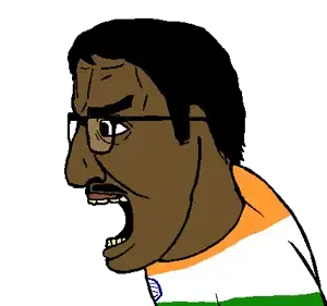 el perro rabioso, el perro chud, lado del perro rabioso, chuddified soyjaks, sidejaks, 1soyjak, angry, black eyes, black hair, brown skin