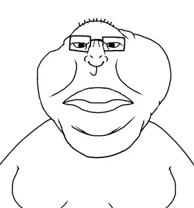 meximutt, meximutt front4, tumutt, muttvariants from meximutt, 1soyjak, boytits, cancer, chin, closed mouth, fat