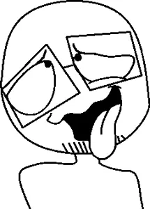 unknown, useful soys, 1soyjak, bald, eyebrows, glasses, half closed eyes, lips, looking up, open mouth