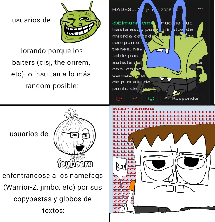 dan, spongebob squarepants, trollface, soyak, unknown, the soybooru logo, natejak, android, antenna, ban