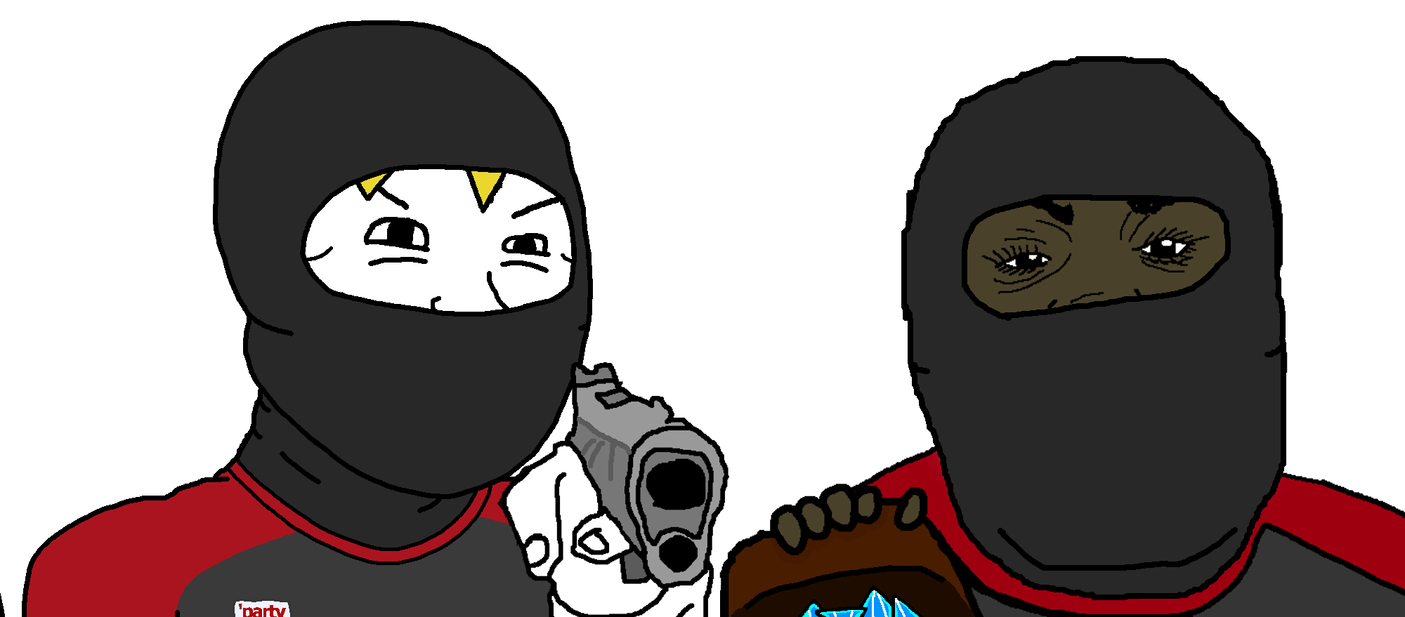 nate higgers, alicia, soyak, hunky twink sex machine, hunky twink sex machine, natejak, aiming, bag, balaclava, black eyes