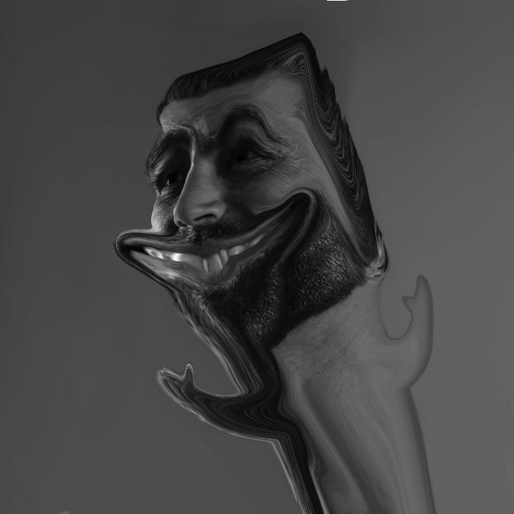 gigachad, 1nas, beard, black eyes, black hair, buff, closed mouth, deformed, distorted, ernest khalimov