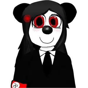 mickey mouse, nazitan, soytan, commiejak, mickey, femjak, 1soyjak, big pupils, black hair, blush