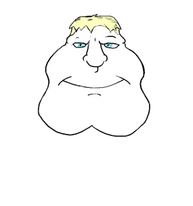 meximutt, mexiaryan, mexiaryan front, 1soyjak, blonde hair, blue eyes, buff, closed mouth, front view, hair