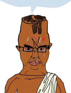 trevor, chudjak, chudjak front, pink rage, 1 year on bald men with glasses website, anger mark, angry, bloodshot eyes, brown skin, cinnamon stick