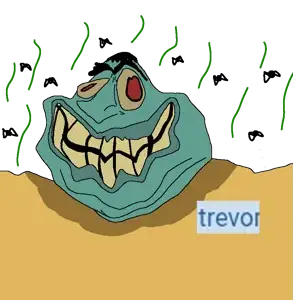 squidward tentacles, meximutt, jimbrapson, animal, big lips, black hair, bug, bugs, deformed, distorted