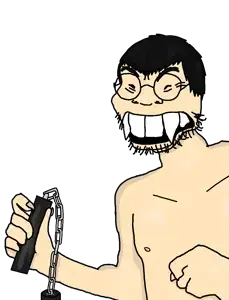 fei long (street fighter), soykio kid, 1soyjak, anime, asian, black eyes, black hair, bruce lee, chest, chink